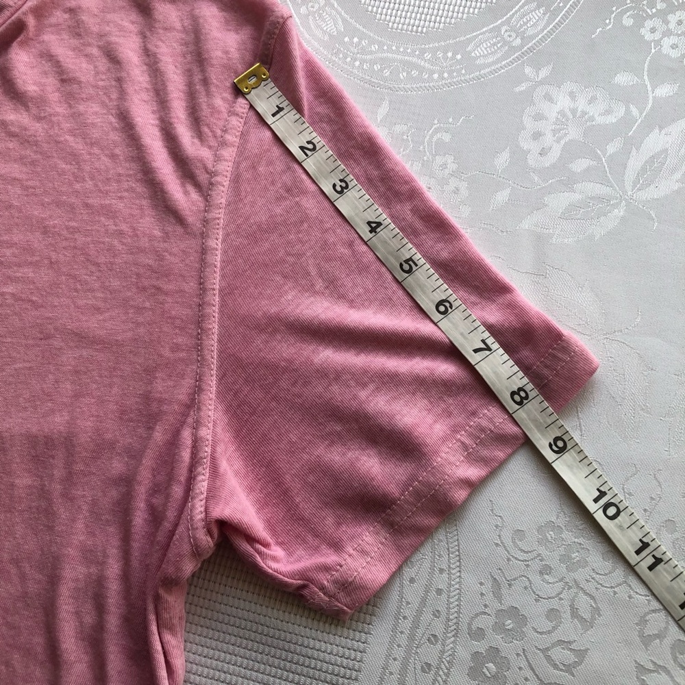 Lucky Brand Men’s Size L Pink Burnout Short Sleeves Henley Casual Light T-Shirt - Picture 8 of 15